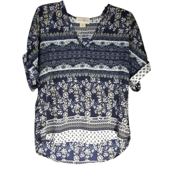 Wishful Park Blouse Large Short Sleeve - Picture 2 of 5